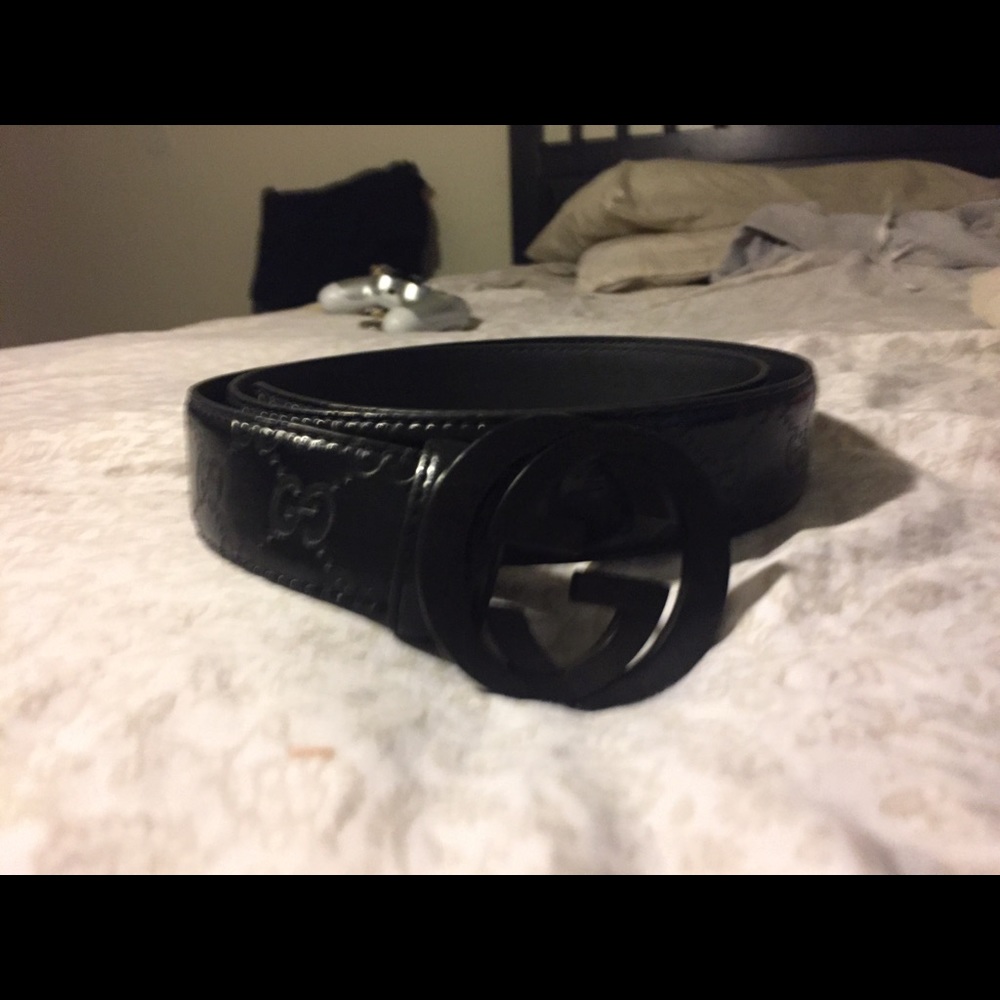 Black Gucci Belt